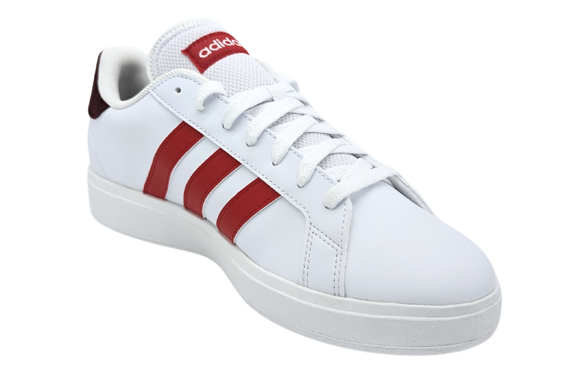 Tenis Adidas Grand Court Base 2.0 Blanco Rojo ID4453 Para Hombre Tenis Sport MX