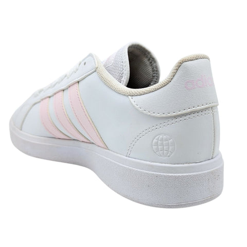 Tenis Adidas Grand Court Base 2.0 Blanco Rosa GW9260 Para Mujer