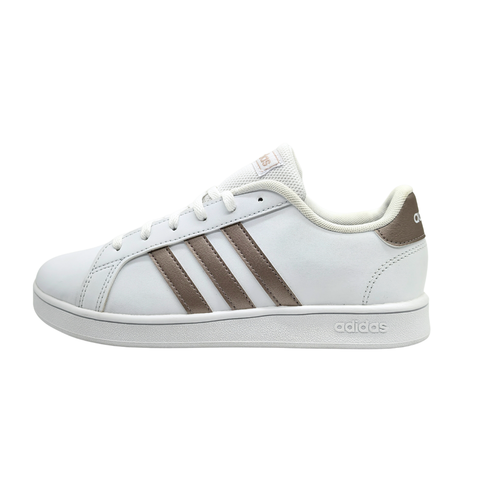 Tenis Adidas Grand Court K Blanco Oro EF0101 para Dama
