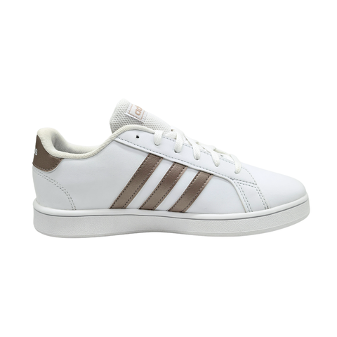 Tenis Adidas Grand Court K Blanco Oro EF0101 para Dama