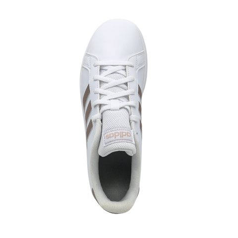Tenis Adidas Grand Court K Blanco Oro EF0101 para Dama