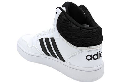 Tenis Adidas Hoops 3.0 Mid K Blanco-Negro IG3715 Juvenil