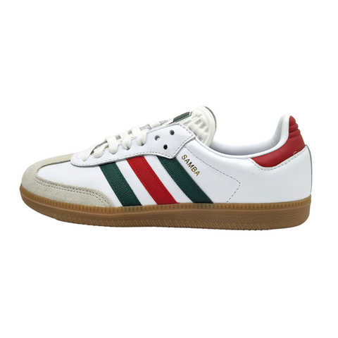 Tenis Adidas Samba OG Fifa Blanco Verde Rojo HQ4951 Unisex