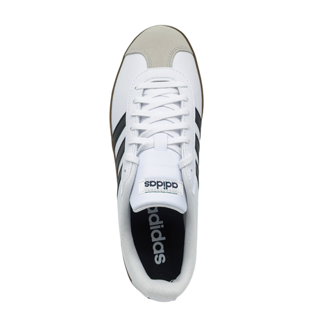 Tenis Adidas VL Court Base Blanco Negro Goma ID3711 Hombre