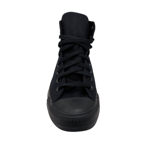 Tenis Converse Chuck Taylor All Star Negros Monocromáticos en Bota de Lona Unisex