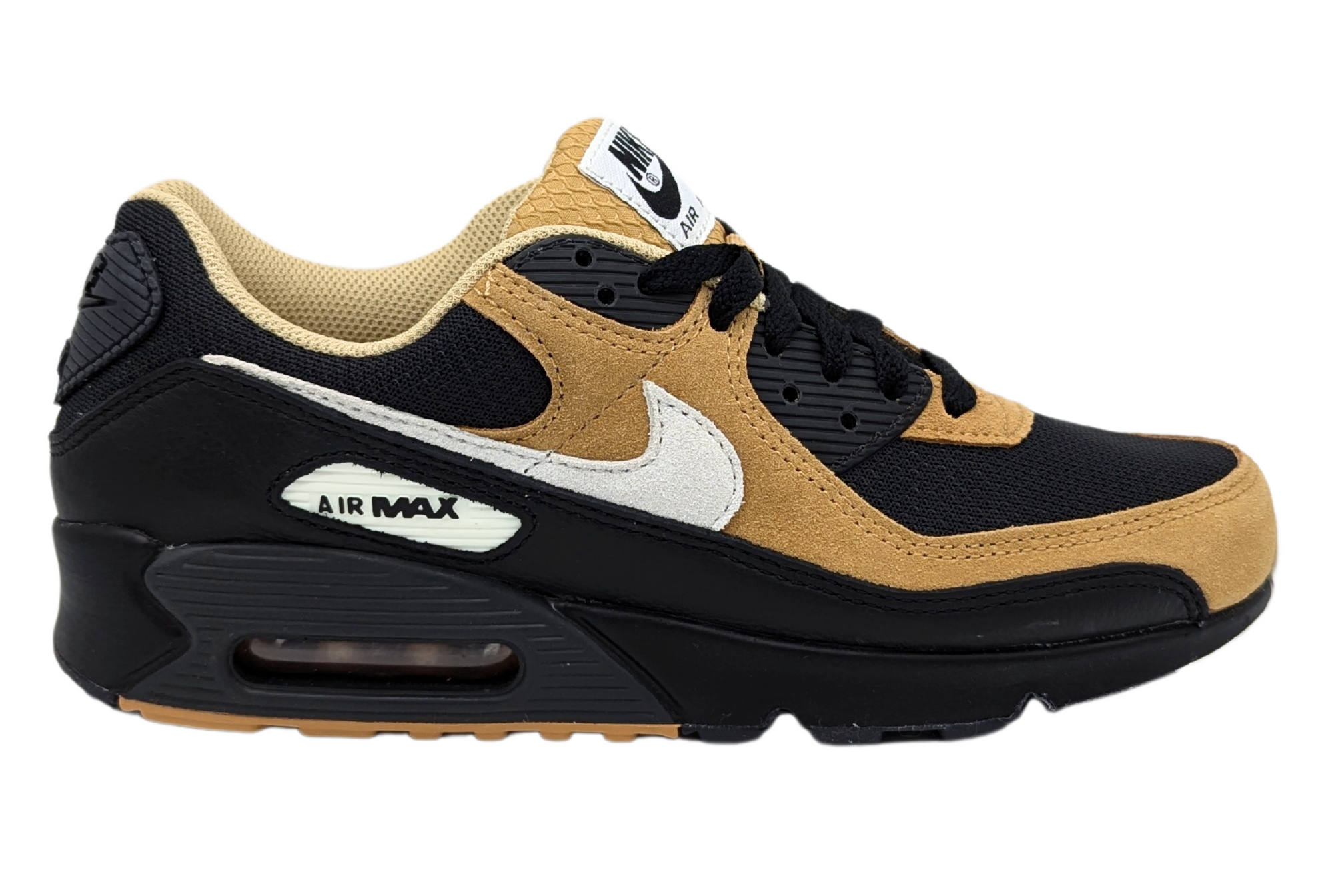 Air fashion max 90 negro con amarillo