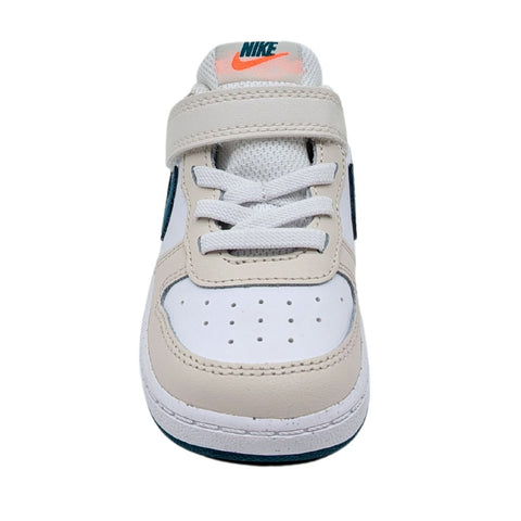 Tenis Nike Court Borough Low 2 Blanco-Turquesa BQ5453 017 Infantil