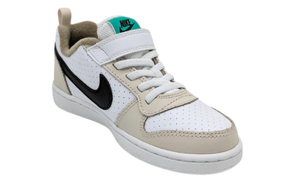 Tenis Nike Court Borough Low PSV  Blanco-Café DZ2785 101 Para Niño