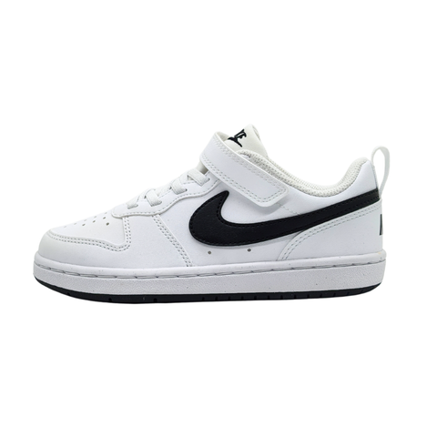 Tenis Nike Court Borough Low Recraft Blanco Negro DV5457 104 Infantil