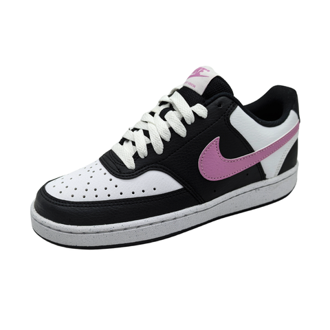 Tenis Nike Court Vision Low Next Nature Blanco Negro Rosa DH3158 013 Dama