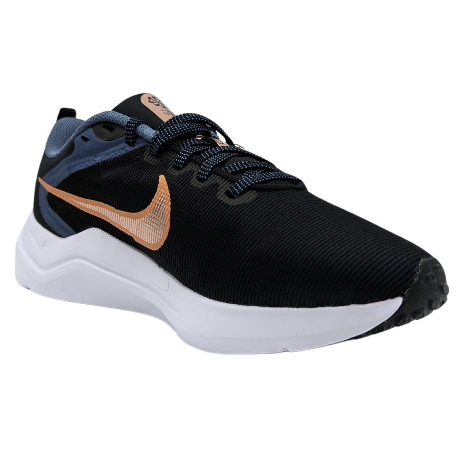 Tenis Nike Downshifter 12 Running Negro-Blanco DD9294 010 Para Mujer