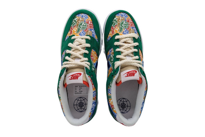 Tenis Nike Dunk Low GS Blanco-Verde Juvenil DZ5299 300