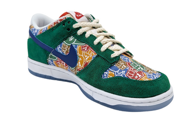 Tenis Nike Dunk Low GS Blanco-Verde Juvenil DZ5299 300