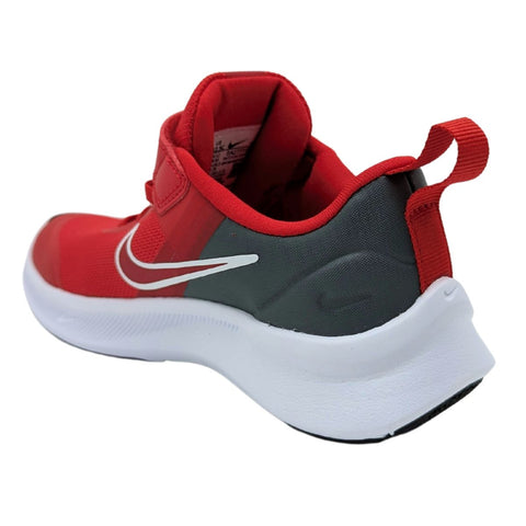 Tenis Nike Star Runner Rojo-Gris-Blanco DA2777 607 Infantil