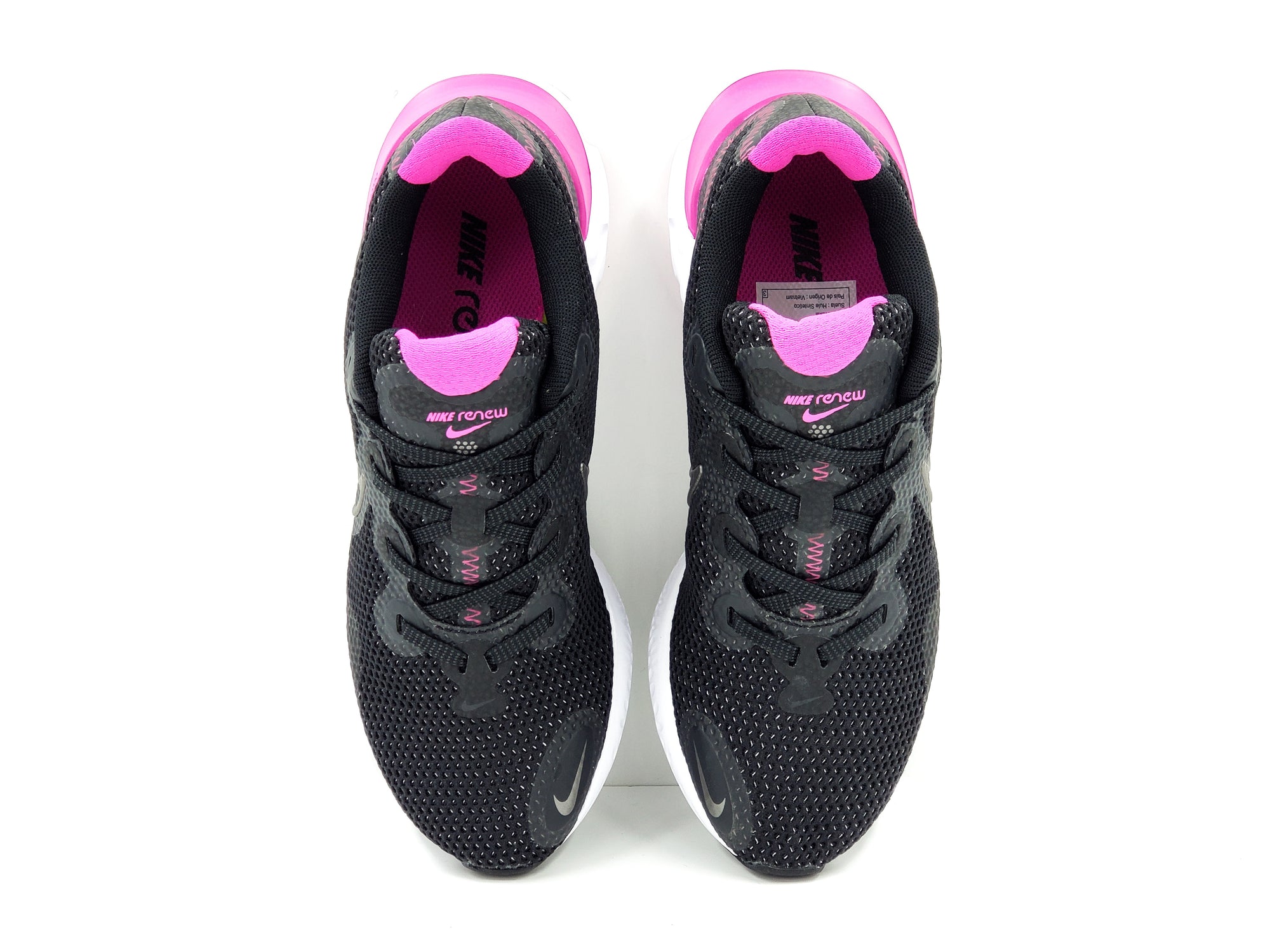 Tenis Nike Renew Run CK6360004 Negro/Rosa-Mujer - Tenis Sport MX