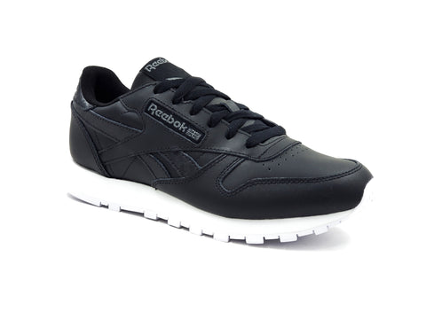 Tenis Reebok Cl LTHR DV8155 Negro/Blanco-Mujer