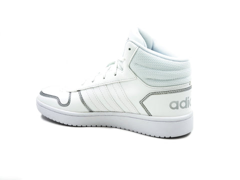 Tenis Adidas Hoops 2.0 Mid Bota FY6023 Blanco-Mujer