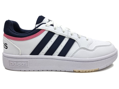 Tenis Adidas Hoops 3.0 GW3037 Blanco/Azul Mujer