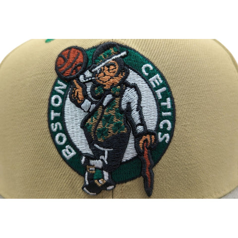 Gorra Mitchell & Ness Nba Celtics F-86 Café Snapback 2023 05