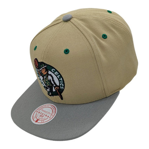 Gorra Mitchell & Ness Nba Celtics F-86 Café Snapback 2023 05