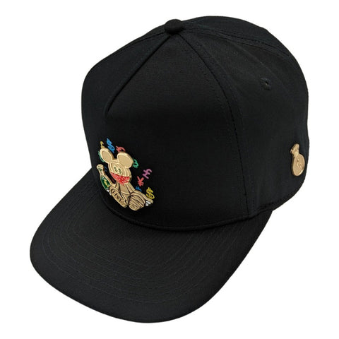 Gorra Cash Only Rich Golden Mouse Negra Snapback 2023 07