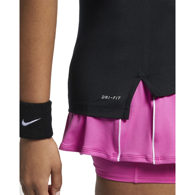 Playera Polo Mujer Nike Court Pure 830421-010 Negra-premier
